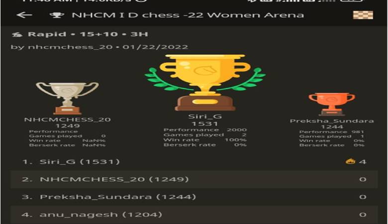 Chess tournament organization with idChess