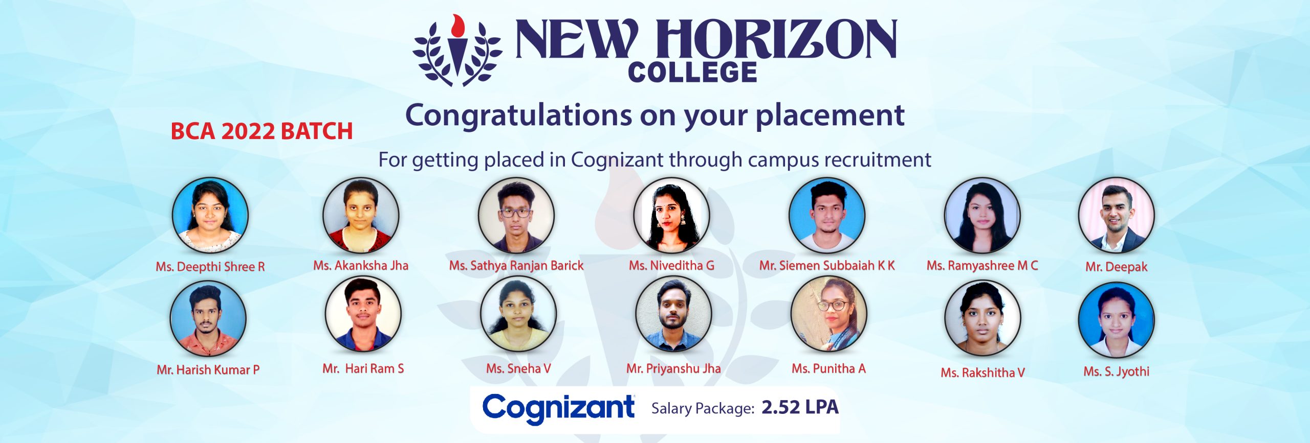 New Horizon College Marathalli Placements