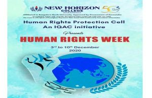Human Rights Protection week from 3rd December to 10th December 2020